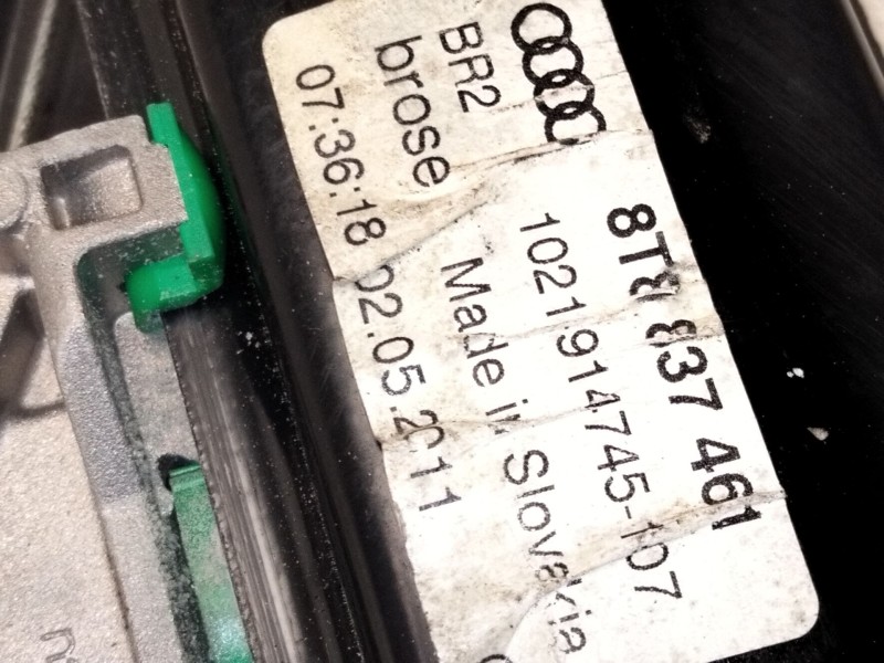 Recambio de elevalunas delantero izquierdo para audi a5 (8t3) 2.0 tdi referencia OEM IAM 8T8837461  