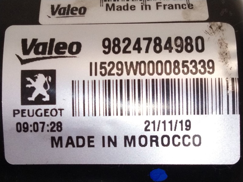 Recambio de motor limpia delantero para peugeot 2008 i (cu_) 1.2 thp 130 / puretech 130 referencia OEM IAM 9824784980  