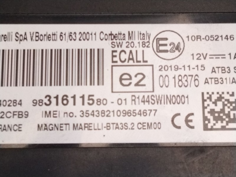 Recambio de bombin embrague para peugeot 2008 i (cu_) 1.2 thp 130 / puretech 130 referencia OEM IAM 9831611580  