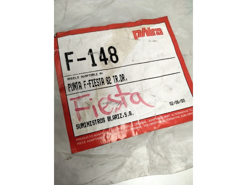 Recambio de puntera paragolpes trasera derecha para ford fiesta ii (fbd) 1.1 (fbd) referencia OEM IAM F-148  ZZ03604