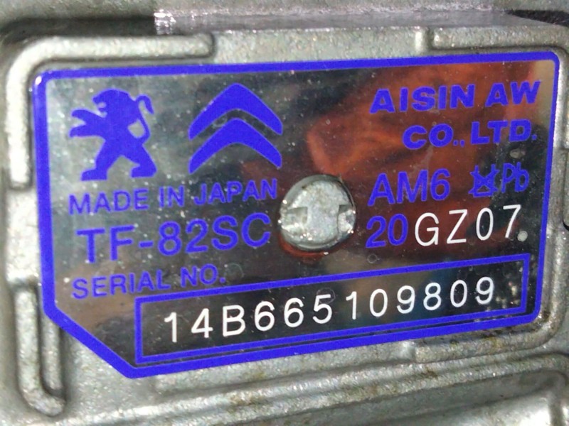 Recambio de caja cambios para citroën c4 picasso ii 2.0 bluehdi 150 referencia OEM IAM TF82SC  