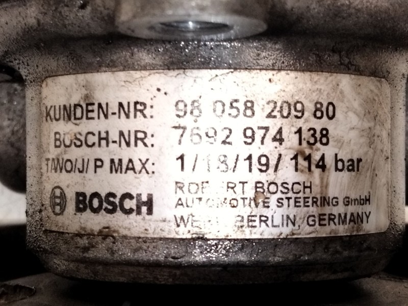 Recambio de bomba direccion para peugeot boxer furgón 2.0 bluehdi 130 referencia OEM IAM 9805820980  