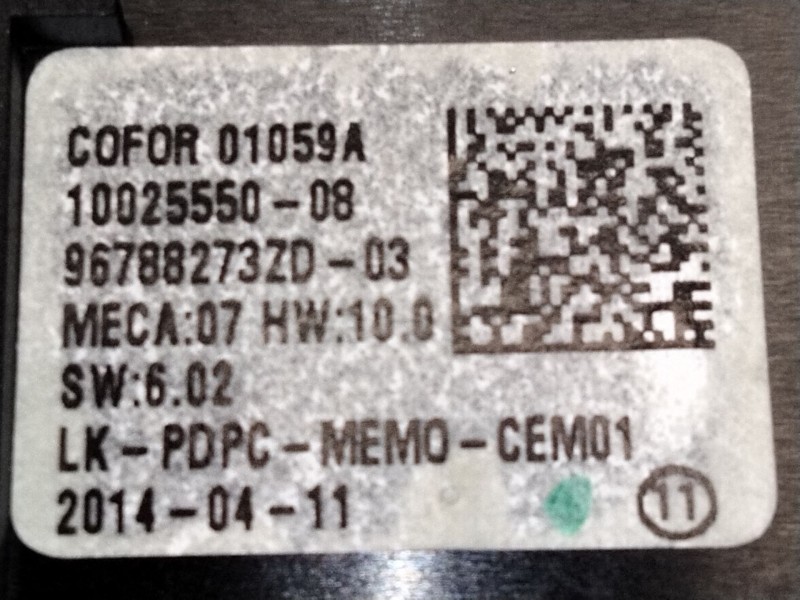 Recambio de mando elevalunas delantero izquierdo para citroën c4 picasso ii 2.0 bluehdi 150 referencia OEM IAM 96788273  