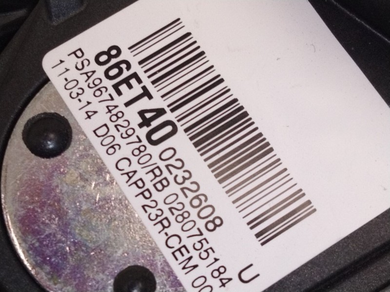 Recambio de pedal acelerador para citroën c4 picasso ii 2.0 bluehdi 150 referencia OEM IAM 9674829780  