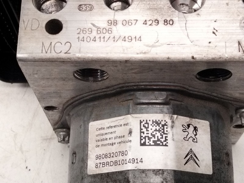 Recambio de abs para citroën c4 picasso ii 2.0 bluehdi 150 referencia OEM IAM 9806742980  