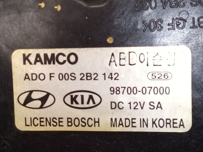 Recambio de motor limpia trasero para kia picanto i (sa) 1.1 referencia OEM IAM 9870007000  