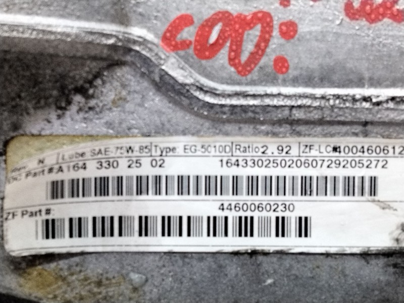 Recambio de diferencial delantero para mercedes-benz clase r (w251, v251) r 320 cdi 4-matic (251.022, 251.122) referencia OEM IA