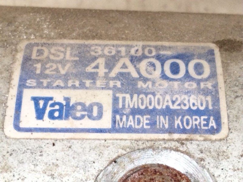 Recambio de motor arranque para hyundai h-1 furgón (a1) 2.5 crdi referencia OEM IAM 361004A000  