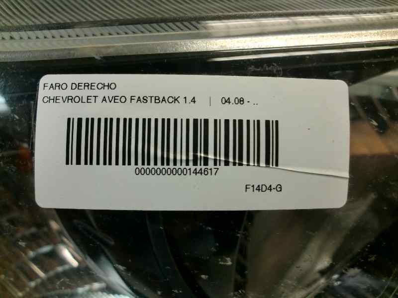 Recambio de faro derecho para chevrolet aveo ls referencia OEM IAM   