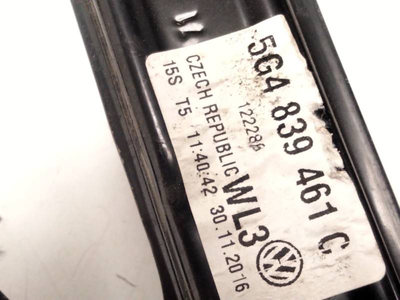 Recambio de elevalunas trasero izquierdo para volkswagen golf vii (5g1, bq1, be1, be2) 2.0 tdi referencia OEM IAM 5G4839461  