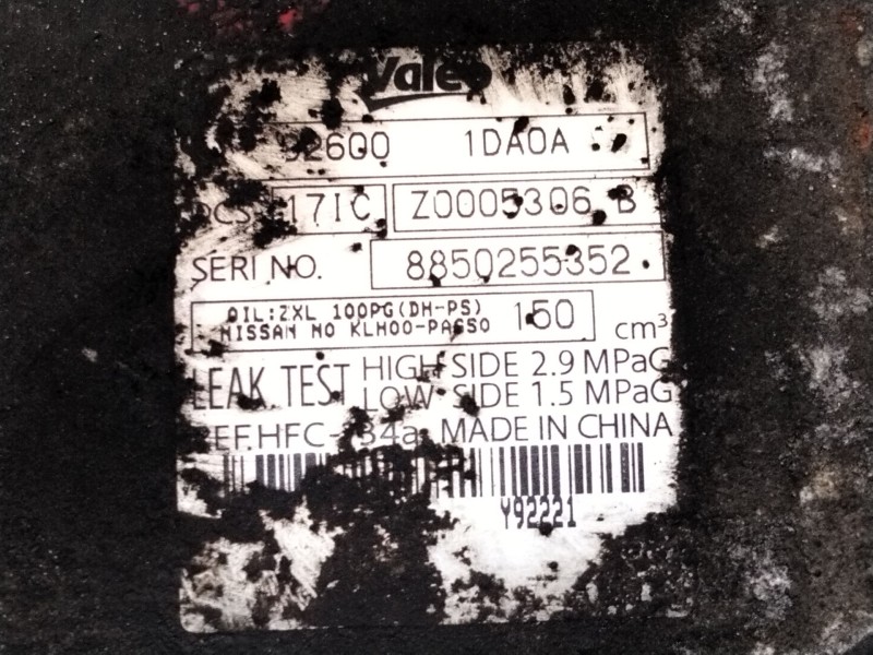 Recambio de compresor aire para nissan x-trail ii (t31) 2.0 dci referencia OEM IAM 8850255352  