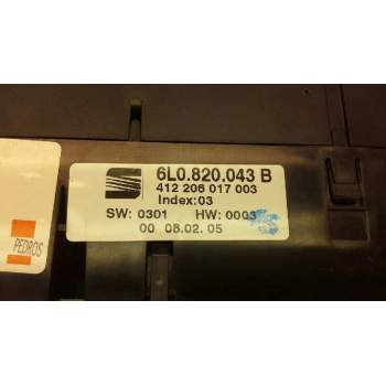 Recambio de mando calefaccion aire acondicionado para seat ibiza (6l1) cool referencia OEM IAM 6L0820043B  