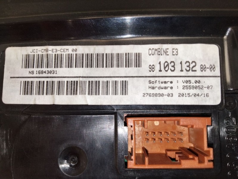 Recambio de pantalla multifuncion para citroën c4 cactus shine referencia OEM IAM 9810313280  