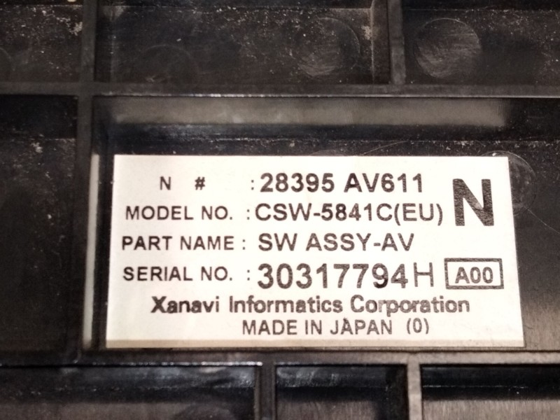 Recambio de sistema audio / radio cd para nissan primera berlina (p12) acenta referencia OEM IAM 28395AV611  