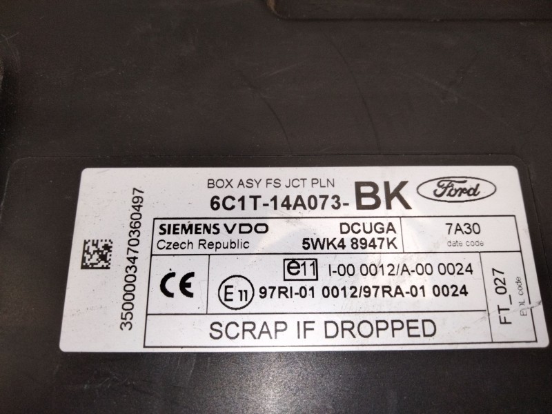 Recambio de centralita comfort para ford transit furgón (fa_ _) 2.4 tdci rwd referencia OEM IAM 6C1T14A073BK  