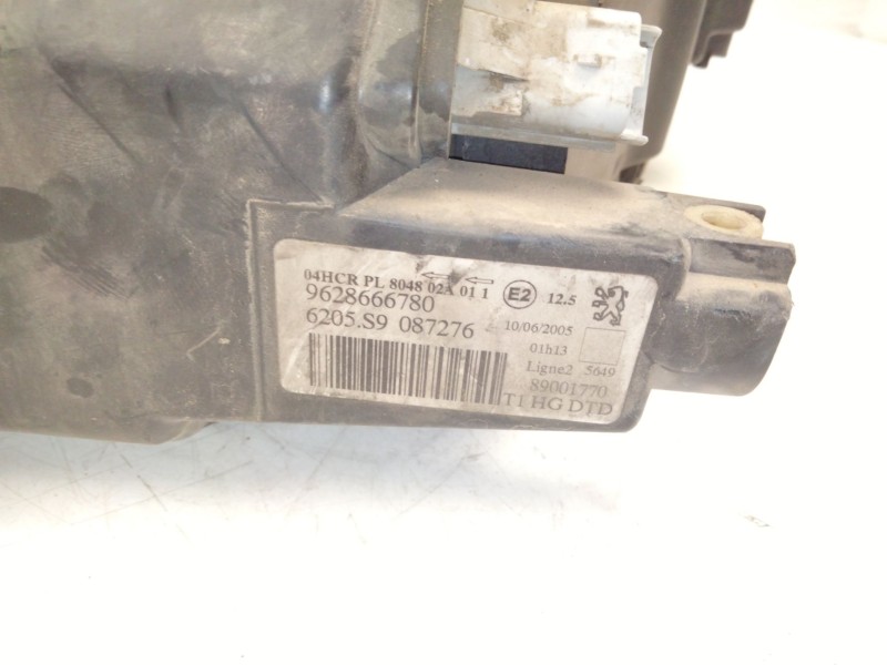 Recambio de faro derecho para peugeot 206 fastback (2a/c) 2.0 hdi 90 referencia OEM IAM 962866780  