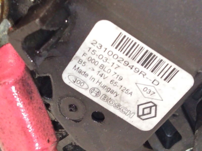 Recambio de alternador para dacia lodgy (js_) 1.5 dci referencia OEM IAM 231002949  