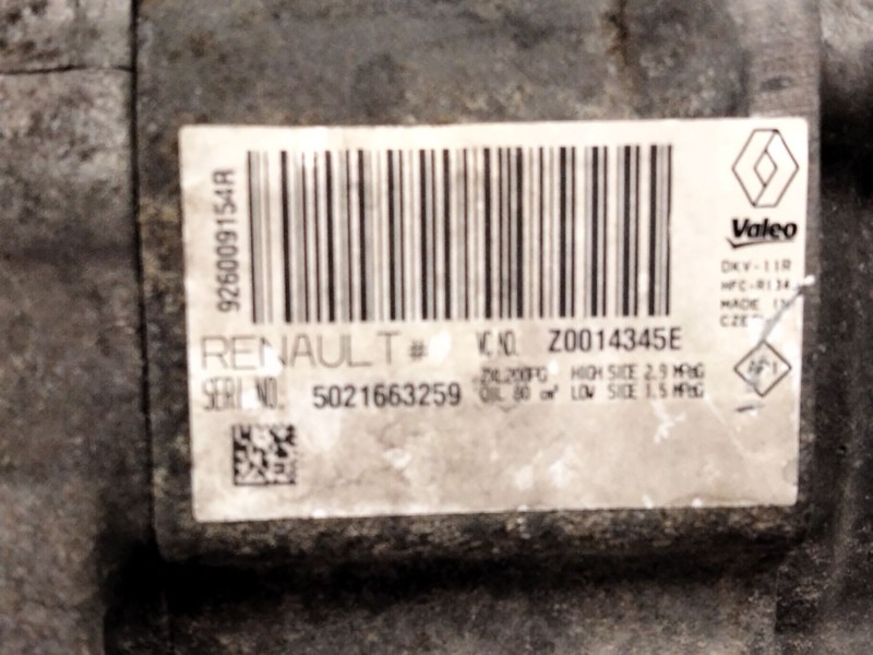Recambio de compresor aire para dacia lodgy (js_) 1.5 dci referencia OEM IAM 926009154  