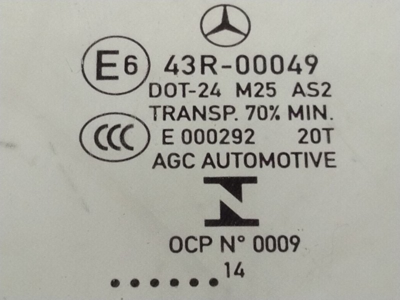 Recambio de luna delantera izquierda para mercedes-benz clase c (w205) c 220 bluetec / d (205.002, 205.004) referencia OEM IAM 4