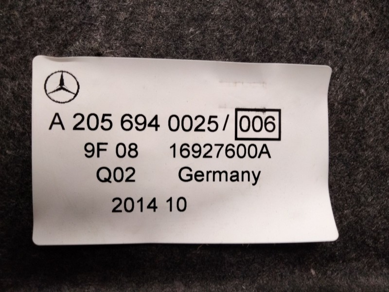 Recambio de guarnecido porton para mercedes-benz clase c (w205) c 220 bluetec / d (205.002, 205.004) referencia OEM IAM A2056940