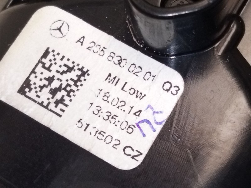 Recambio de aireador central para mercedes-benz clase c (w205) c 220 bluetec / d (205.002, 205.004) referencia OEM IAM A20583002