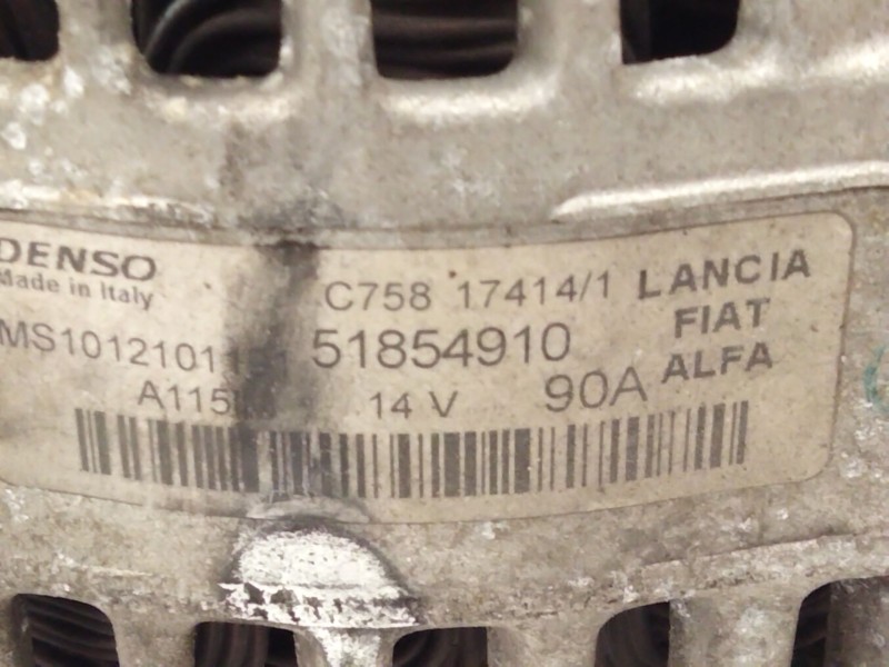 Recambio de alternador para opel combo furgoneta/monovolumen (x12) 1.3 cdti (b05) referencia OEM IAM 51854910  