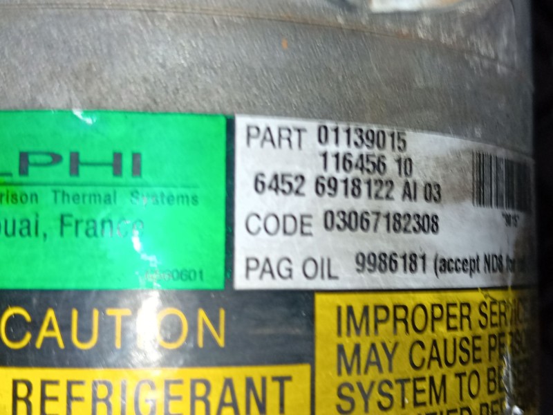 Recambio de compresor aire acondicionado para mini mini (r50, r53) one referencia OEM IAM 64526918122  