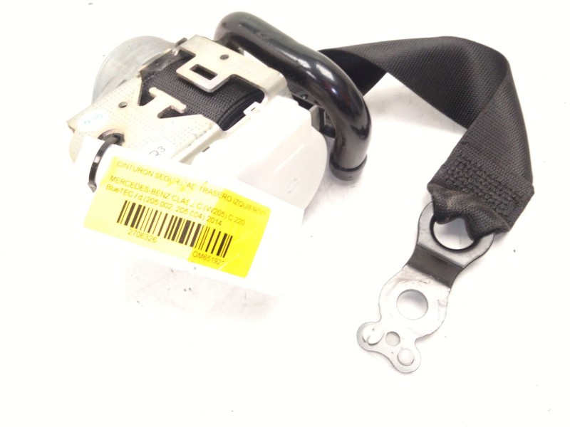 Recambio de cinturon seguridad trasero izquierdo para mercedes-benz clase c (w205) c 220 bluetec / d (205.002, 205.004) referenc