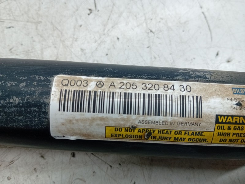 Recambio de amortiguador trasero izquierdo para mercedes-benz clase c (w205) c 220 bluetec / d (205.002, 205.004) referencia OEM