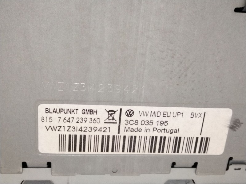 Recambio de sistema audio / radio cd para volkswagen scirocco iii (137, 138) 1.4 tsi referencia OEM IAM 3C8035195  