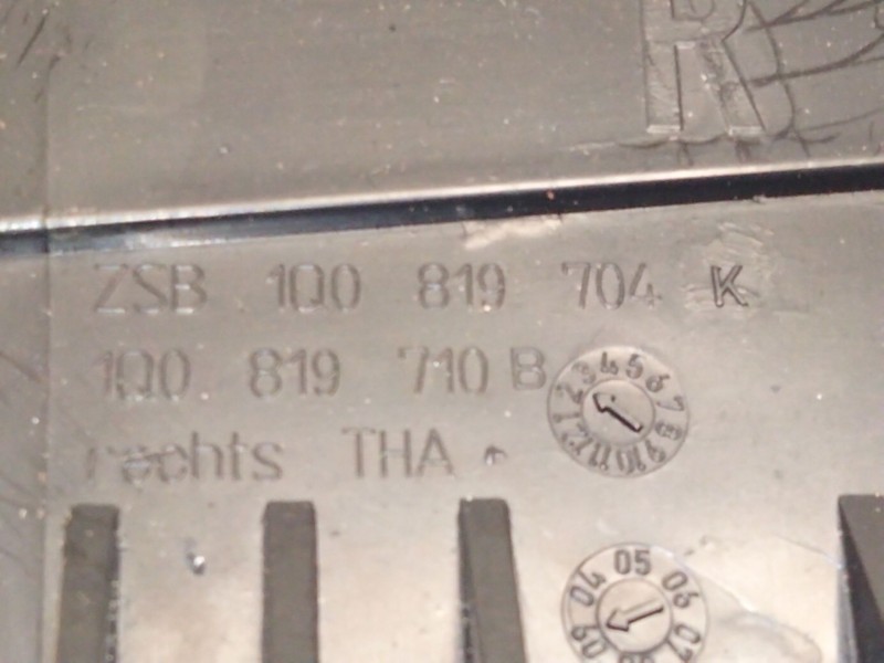 Recambio de aireador derecho para volkswagen scirocco iii (137, 138) 1.4 tsi referencia OEM IAM 1Q0819710  