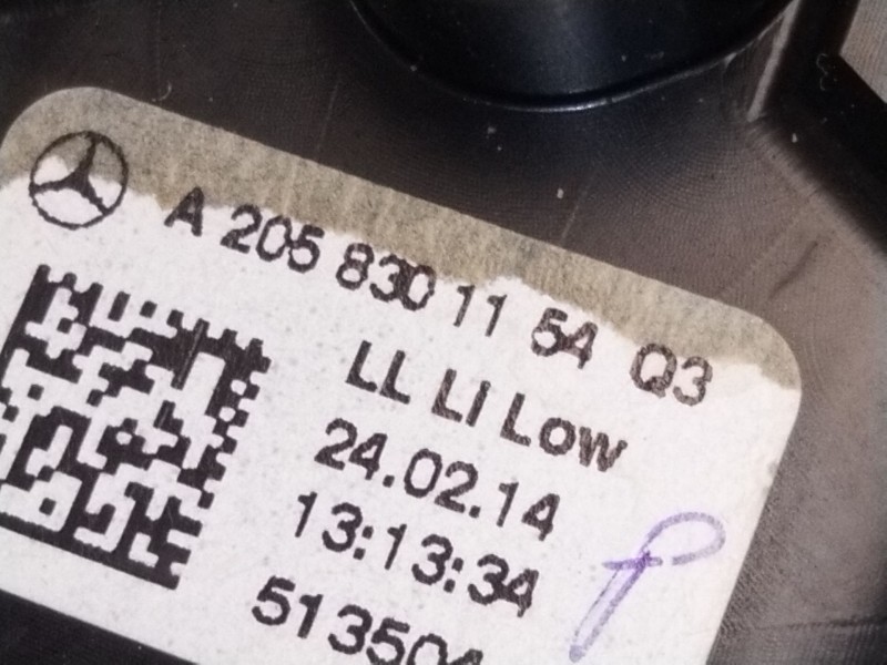 Recambio de aireador izquierdo para mercedes-benz clase c (w205) c 220 bluetec / d (205.002, 205.004) referencia OEM IAM A205830