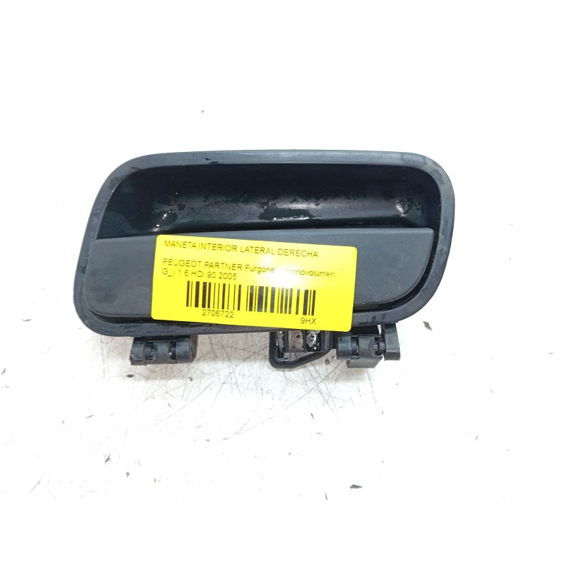 Recambio de maneta interior lateral derecha para peugeot partner furgoneta/monovolumen (5_, g_) 1.6 hdi 90 referencia OEM IAM 96