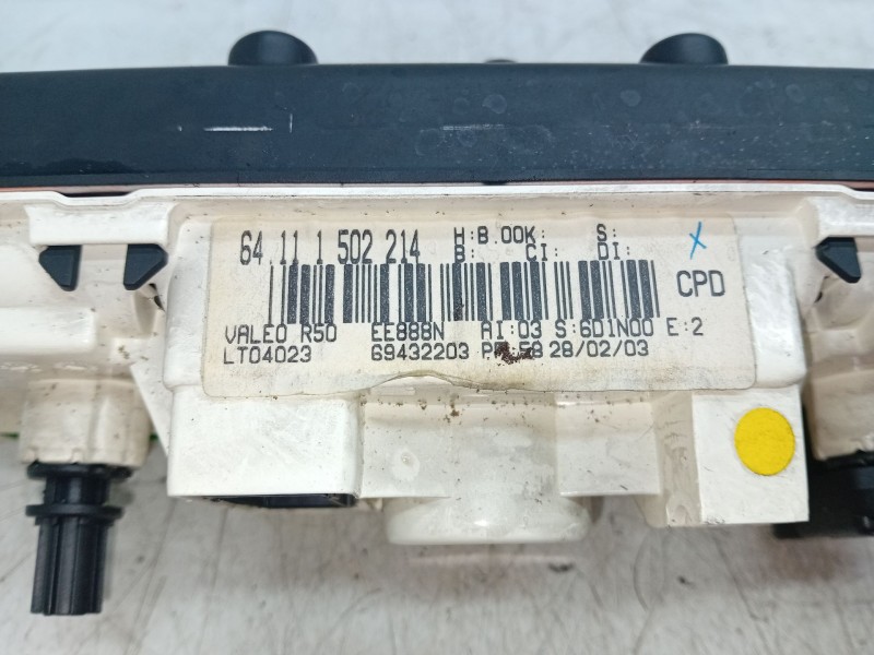 Recambio de mando calefaccion / aire acondicionado para mini mini (r50, r53) one referencia OEM IAM 6411502214  