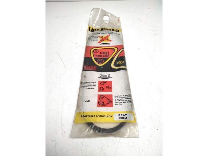 Recambio de correa accesorios para seat 600 referencia OEM IAM 1008  LATEXCORD