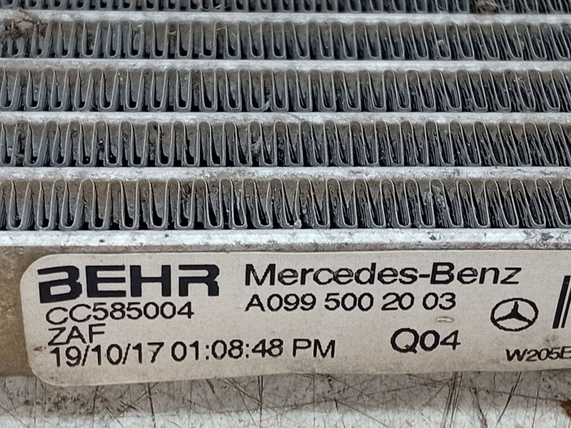 Recambio de radiador agua adicional para mercedes-benz clase c (w205) c 220 bluetec / d (205.002, 205.004) referencia OEM IAM A0