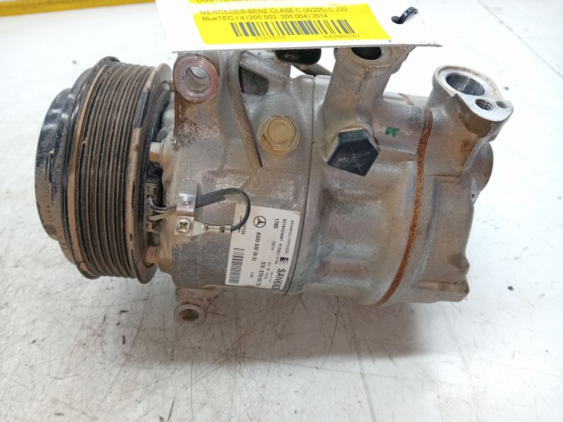 Recambio de compresor aire acondicionado para mercedes-benz clase c (w205) c 220 bluetec / d (205.002, 205.004) referencia OEM I
