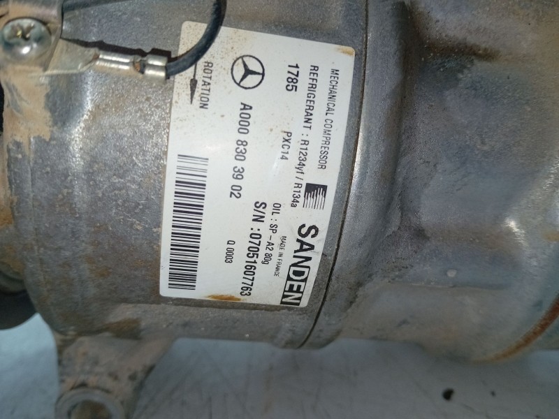 Recambio de compresor aire acondicionado para mercedes-benz clase c (w205) c 220 bluetec / d (205.002, 205.004) referencia OEM I