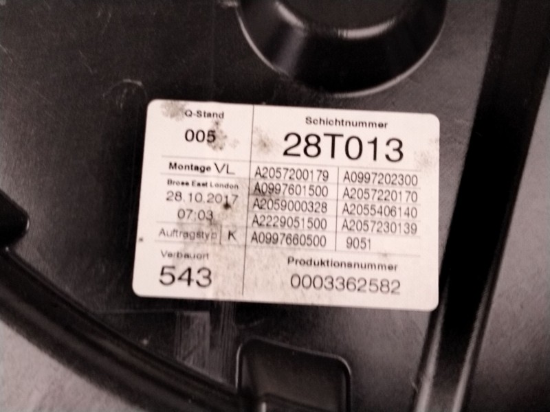 Recambio de elevalunas delantero izquierdo para mercedes-benz clase c (w205) c 220 bluetec / d (205.002, 205.004) referencia OEM