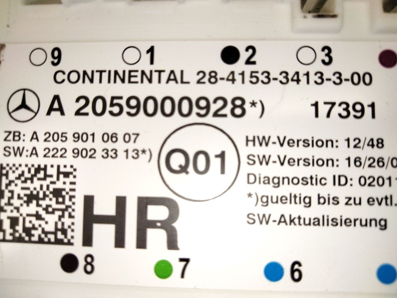 Recambio de modulo control puerta para mercedes-benz clase c (w205) c 220 bluetec / d (205.002, 205.004) referencia OEM IAM A205