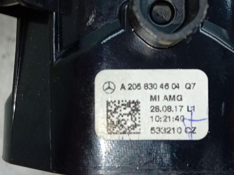 Recambio de aireador central para mercedes-benz clase c (w205) c 220 bluetec / d (205.002, 205.004) referencia OEM IAM A20583046