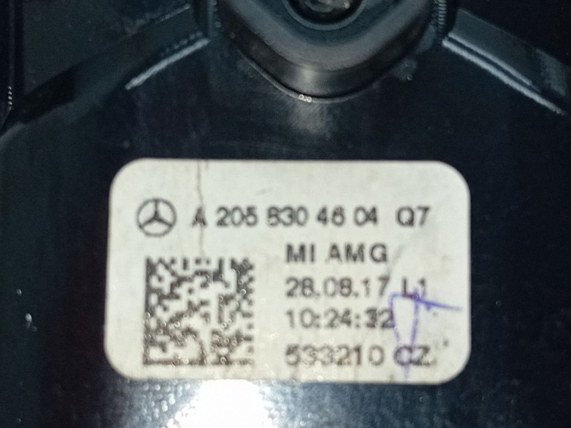 Recambio de aireador central para mercedes-benz clase c (w205) c 220 bluetec / d (205.002, 205.004) referencia OEM IAM A20583046