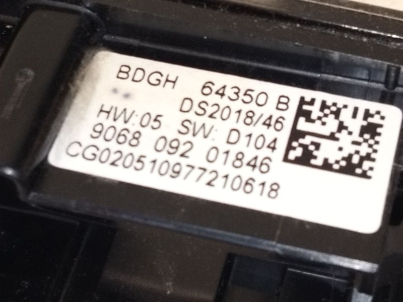 Recambio de mando multifuncion para mazda cx-30 (dm) skyactiv-g m hybrid referencia OEM IAM BDGH64350B  