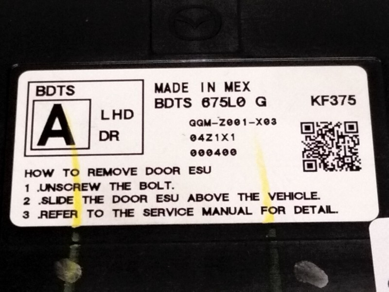 Recambio de modulo confort para mazda cx-30 (dm) skyactiv-g m hybrid referencia OEM IAM GGMZ001X03 KF375 