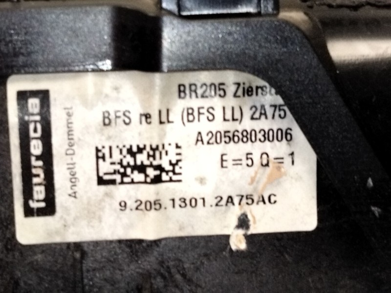 Recambio de moldura para mercedes-benz clase c (w205) c 220 bluetec / d (205.002, 205.004) referencia OEM IAM A2056803006  