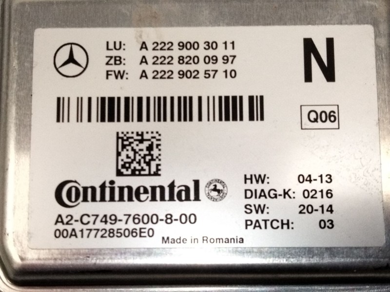 Recambio de camara delantera para mercedes-benz clase c (w205) c 220 bluetec / d (205.002, 205.004) referencia OEM IAM A22290030