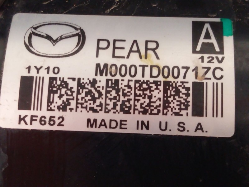 Recambio de motor arranque para mazda cx-30 (dm) skyactiv-g m hybrid referencia OEM IAM M000TD0071ZC  