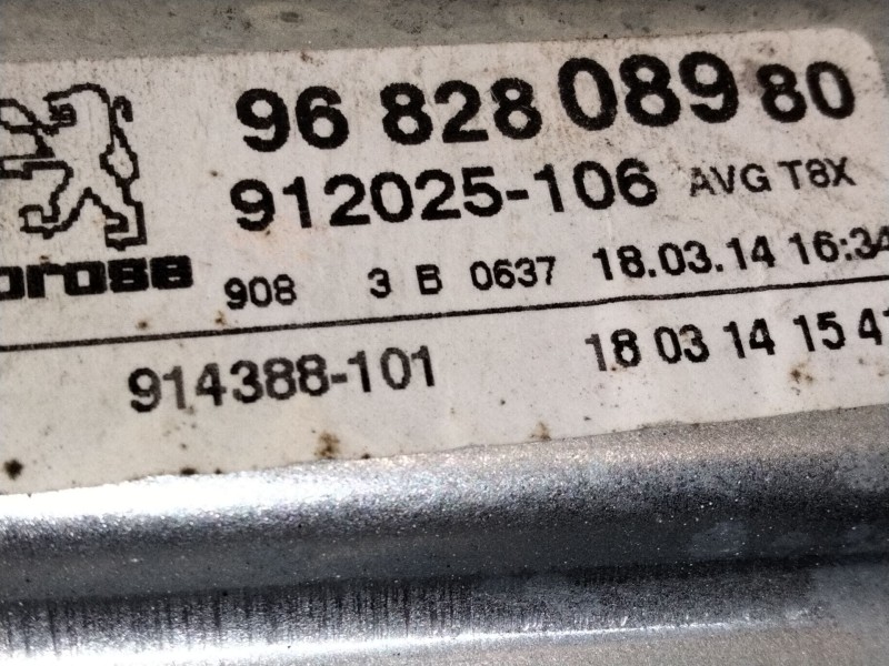 Recambio de elevalunas delantero izquierdo para peugeot 5008 (0u_, 0e_) 1.6 16v referencia OEM IAM 9682808980  