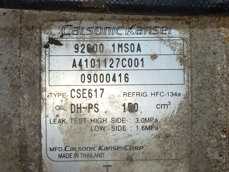 Recambio de compresor aire acondicionado para infiniti ex 30d referencia OEM IAM A4101127C001  