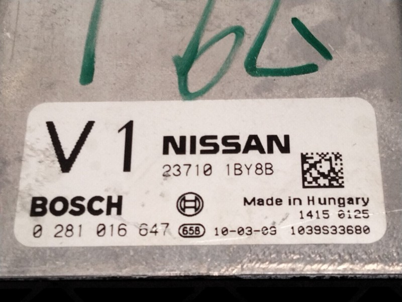 Recambio de centralita motor uce para infiniti ex 30d referencia OEM IAM 237101BY8B 0281016647 